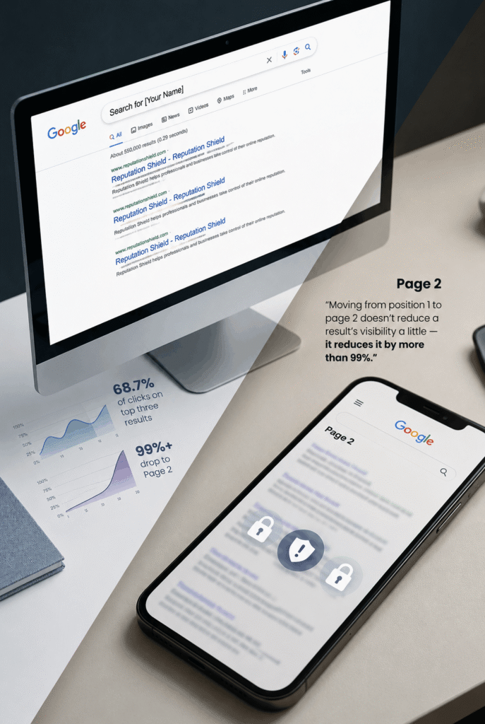 Search suppression strategy for pushing down negative Google search results